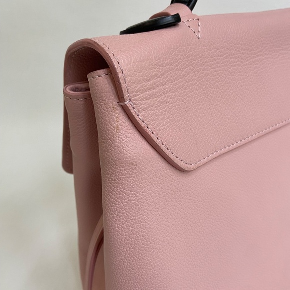 Authentic Louis Vuitton Lockme MM Rose Ballerine Pink w/ Python COA – Rare HTF - Picture 14 of 15